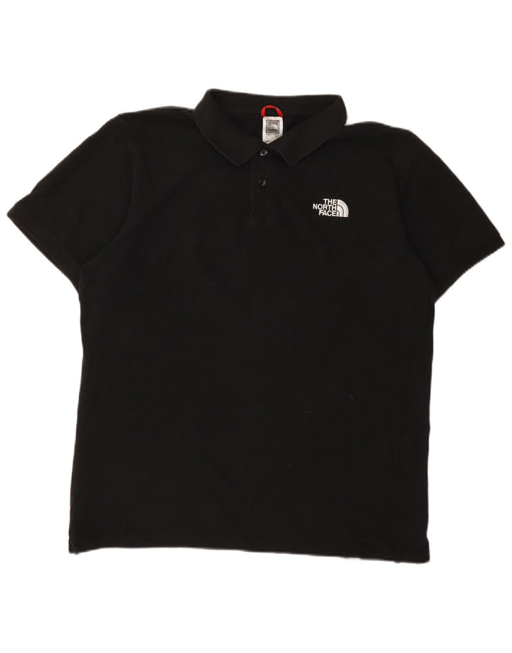 The North Face Mens Polo Shirt Large Black Cotton