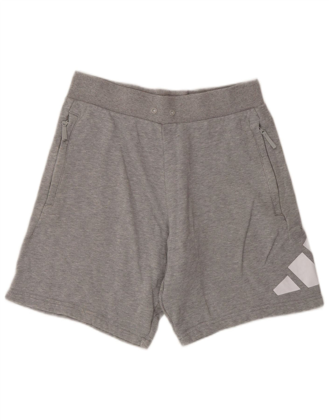Adidas Mens Graphic Sport Shorts Small  Grey