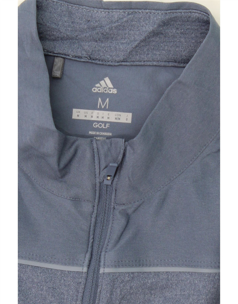 ADIDAS Mens Zip Neck Pullover Tracksuit Top Medium Navy Blue Polyester Vintage Adidas and Second-Hand Adidas from Messina Hembry 
