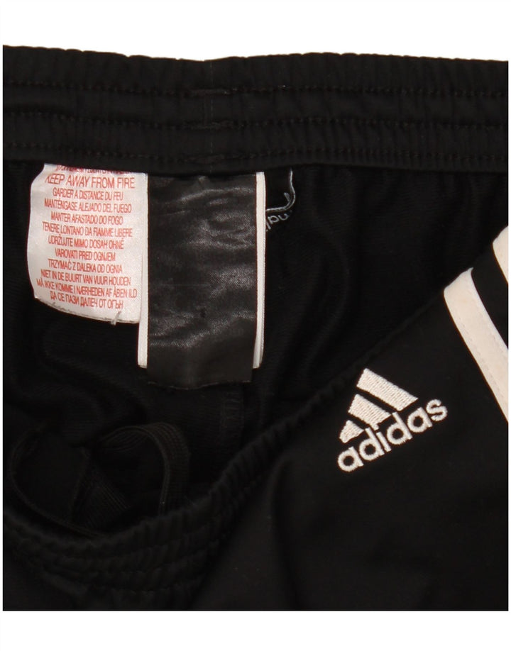 Adidas Boys Tracksuit Trousers Joggers 11-12 Years  Black Polyester