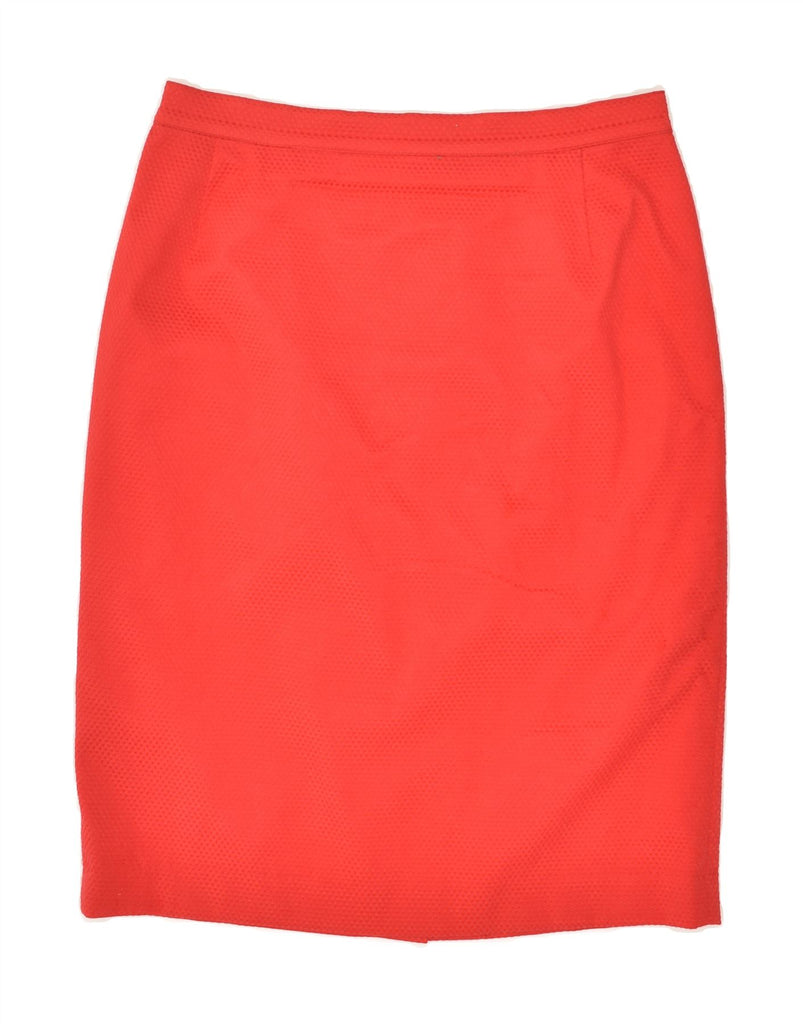 VINTAGE Womens Pencil Skirt EU 40 Medium W30 Red Cotton | Vintage Vintage | Thrift | Second-Hand Vintage | Used Clothing | Messina Hembry 