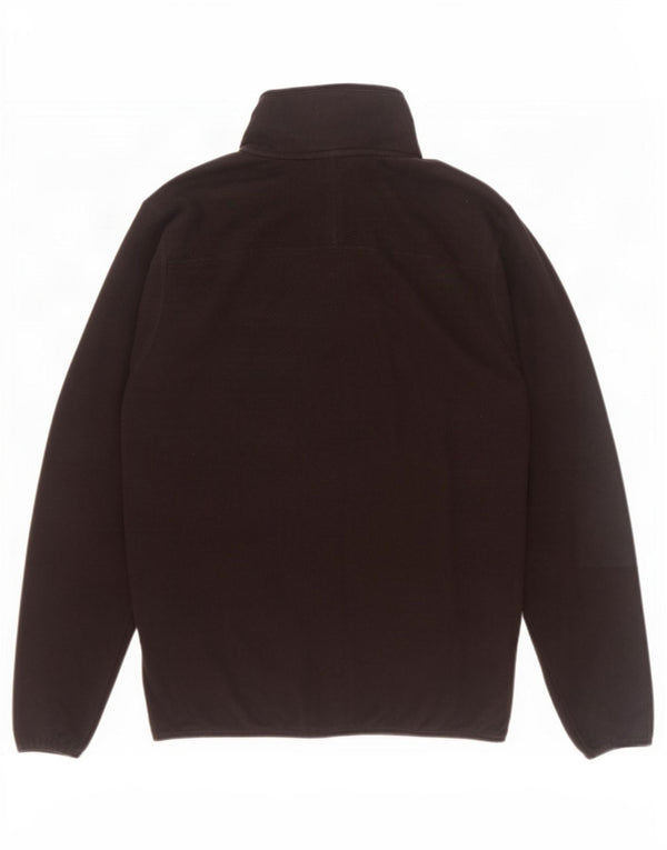 The North Face Mens Zip Neck Fleece Jumper Medium Black Polyester
