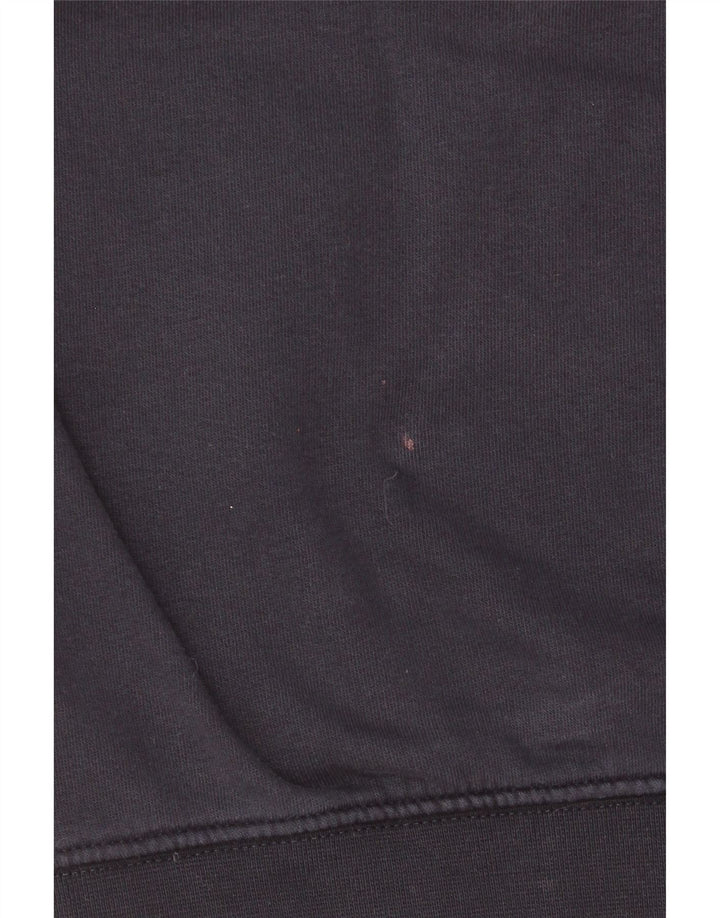 Champion Mens Graphic Hoodie Jumper Medium Navy Blue Cotton
