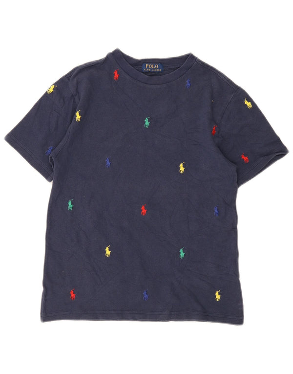 Polo Ralph Lauren Boys Graphic T-Shirt Top 9-10 Years Navy Blue