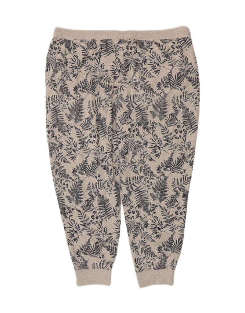 EDDIE BAUER Womens Tracksuit Trousers Joggers UK 20 2XL  Grey Floral Vintage Eddie Bauer and Second-Hand Eddie Bauer from Messina Hembry 