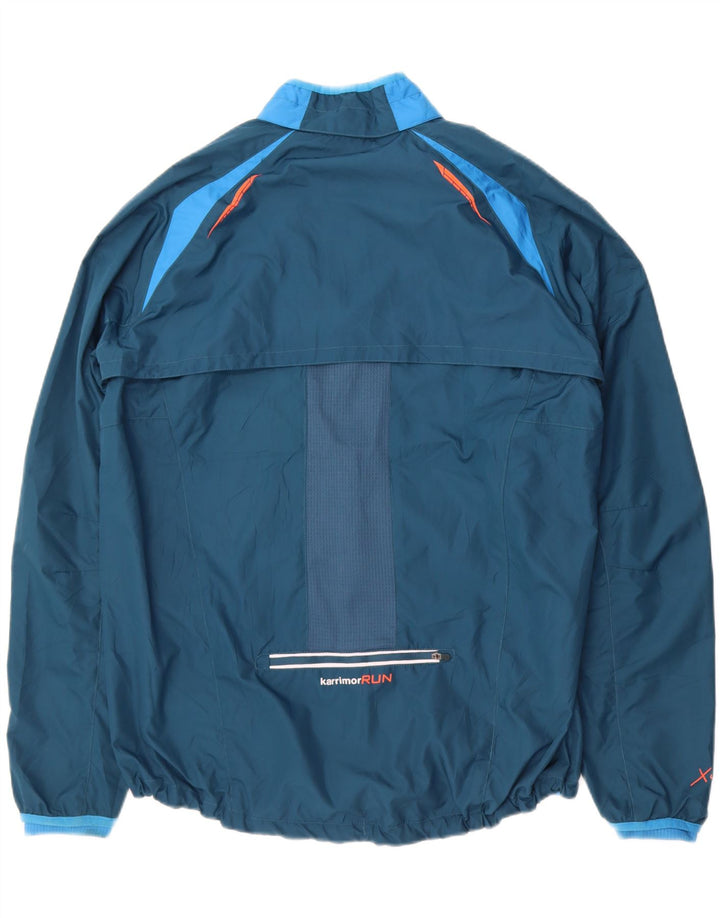 Karrimor Mens Tracksuit Top Jacket UK 40 Large Blue Colourblock Polyester