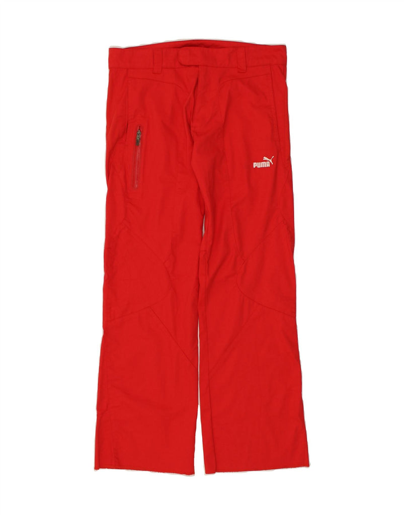 PUMA Womens Straight Trousers W32 L32  Red Cotton Vintage Puma and Second-Hand Puma from Messina Hembry 