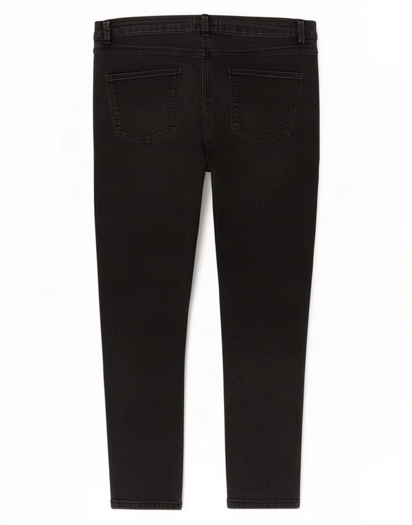 Marks & Spencer Womens Skinny Jeans UK 14 Large W32 L26 Black Cotton