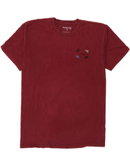 HURLEY Mens T-Shirt Top Large Red Cotton