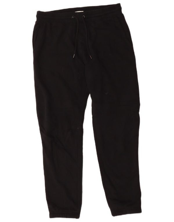 Marks & Spencer Mens Tracksuit Trousers Joggers Medium  Black Cotton