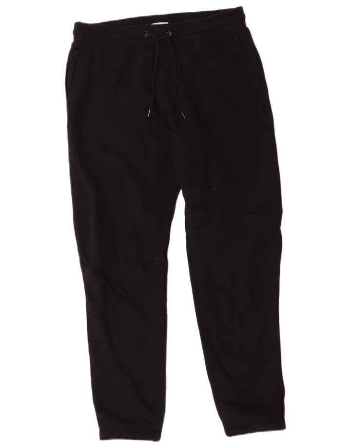Marks & Spencer Mens Tracksuit Trousers Joggers Medium  Black Cotton