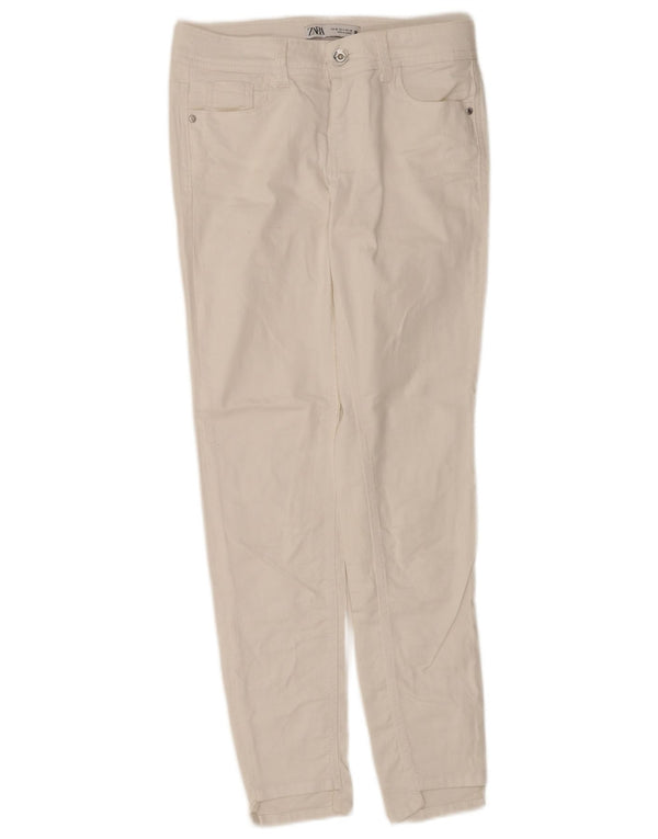 Zara Womens Skinny Jeans EU 36 XS W26 L28 White Cotton