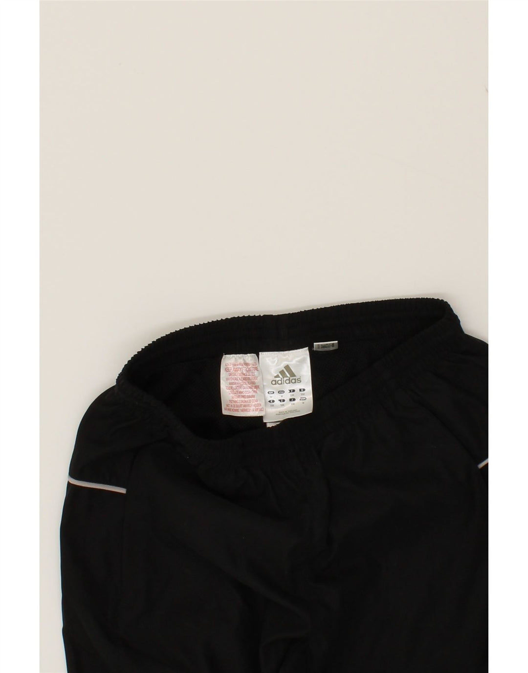 ADIDAS Boys Tracksuit Trousers 11-12 Years Black Polyester Vintage Adidas and Second-Hand Adidas from Messina Hembry 