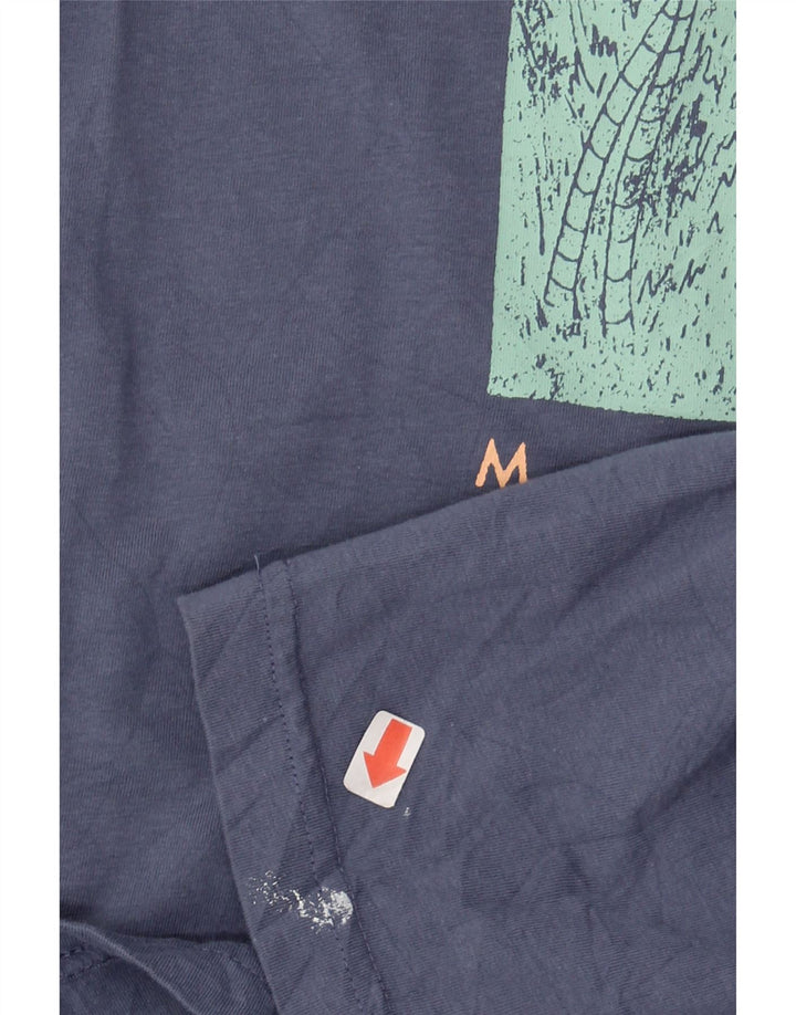 HURLEY Mens Graphic T-Shirt Top Large Navy Blue Cotton Vintage Hurley and Second-Hand Hurley from Messina Hembry 