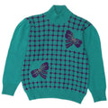 Sara Valentino Womens Turtle Neck Jumper Sweater UK 14 Medium Green