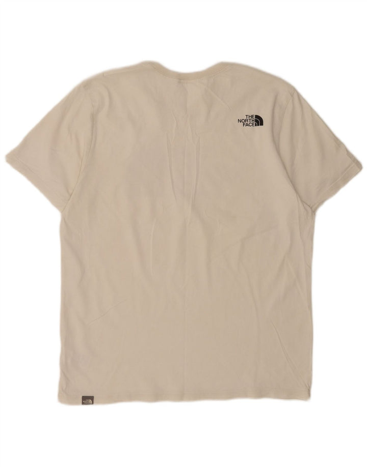 The North Face Mens Graphic T-Shirt Top Large White Cotton
