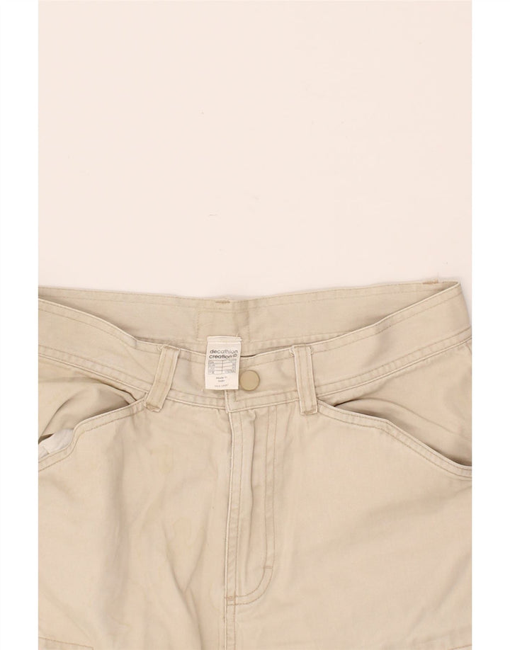 DECATHLON Womens Cargo Shorts EU 38 Medium W30 Beige Cotton Vintage Decathlon and Second-Hand Decathlon from Messina Hembry 