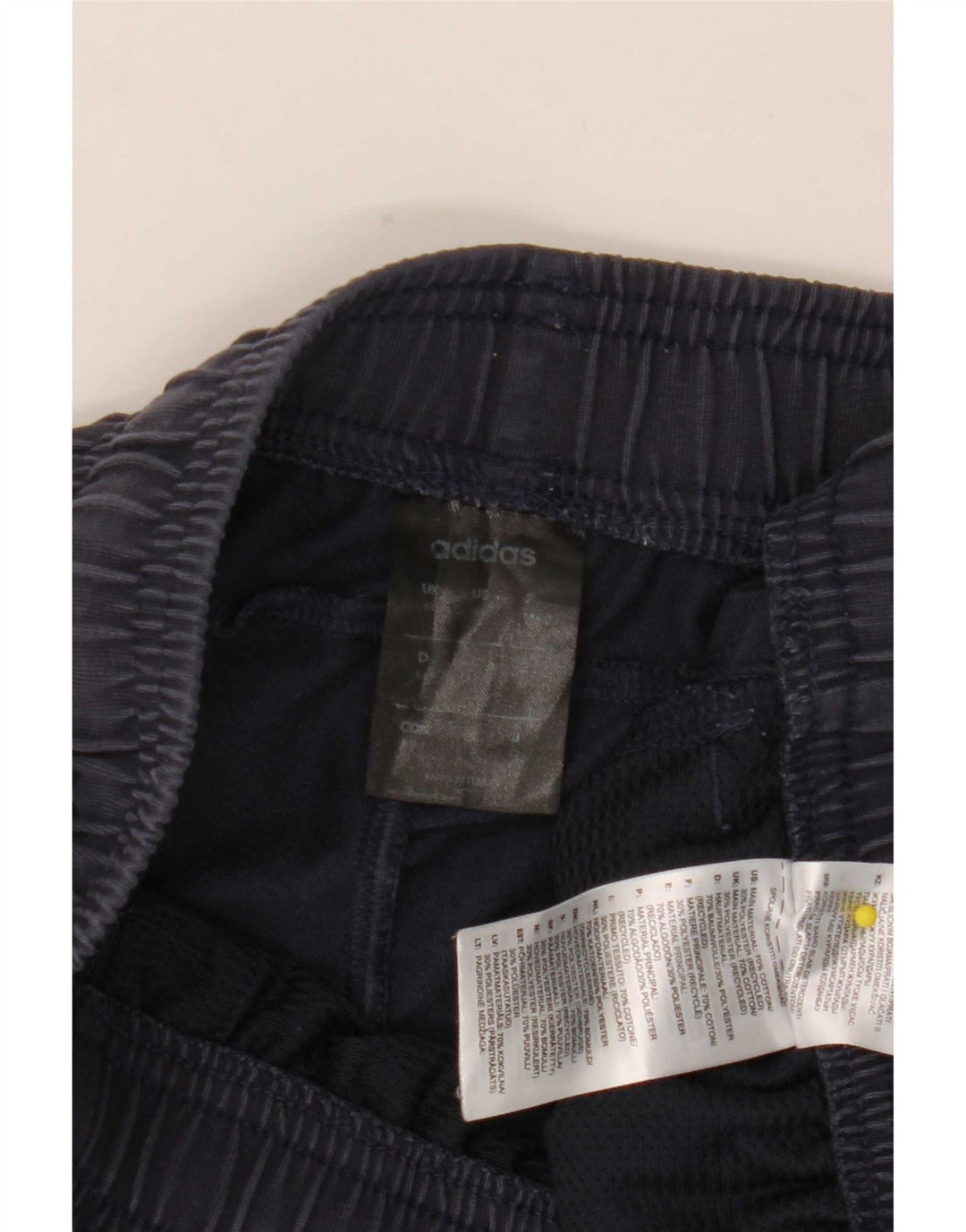 Adidas Mens Graphic Sport Shorts Medium Navy Blue Cotton