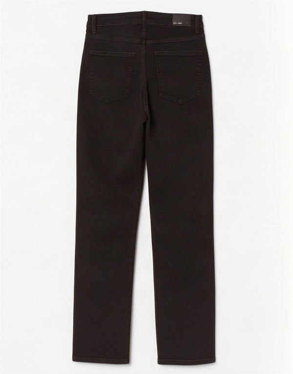 Marks & Spencer Womens Sienna Straight Jeans UK 12 Medium W28 L28 Black