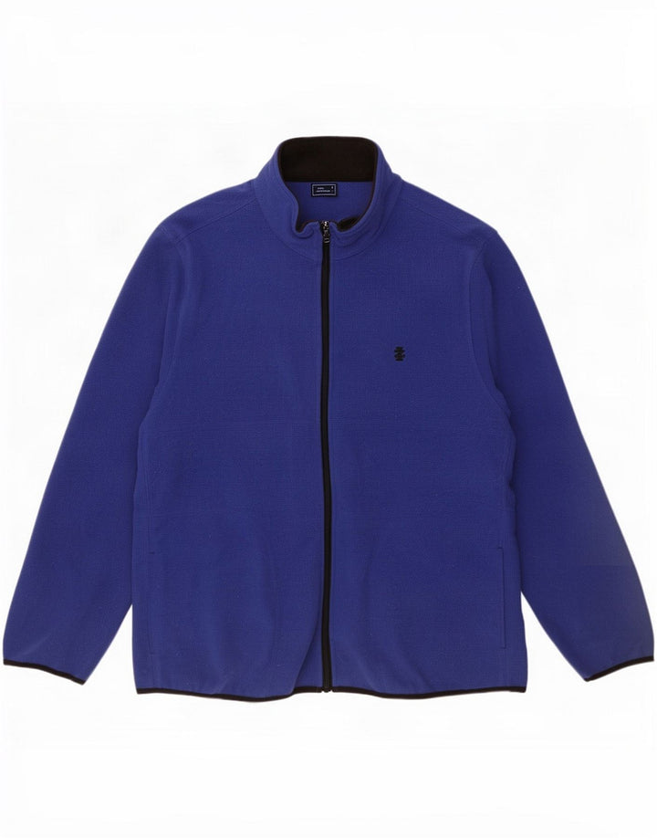 Izod Mens Fleece Jacket UK 40 Large Blue