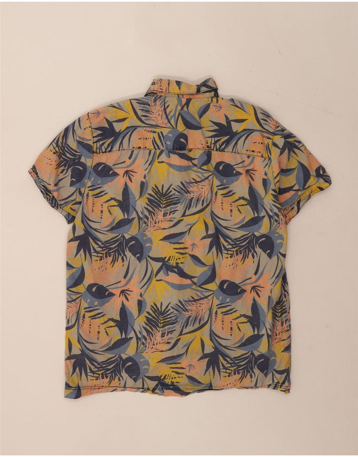 O'Neill Mens Short Sleeve Shirt Large Multicoloured Floral Cotton