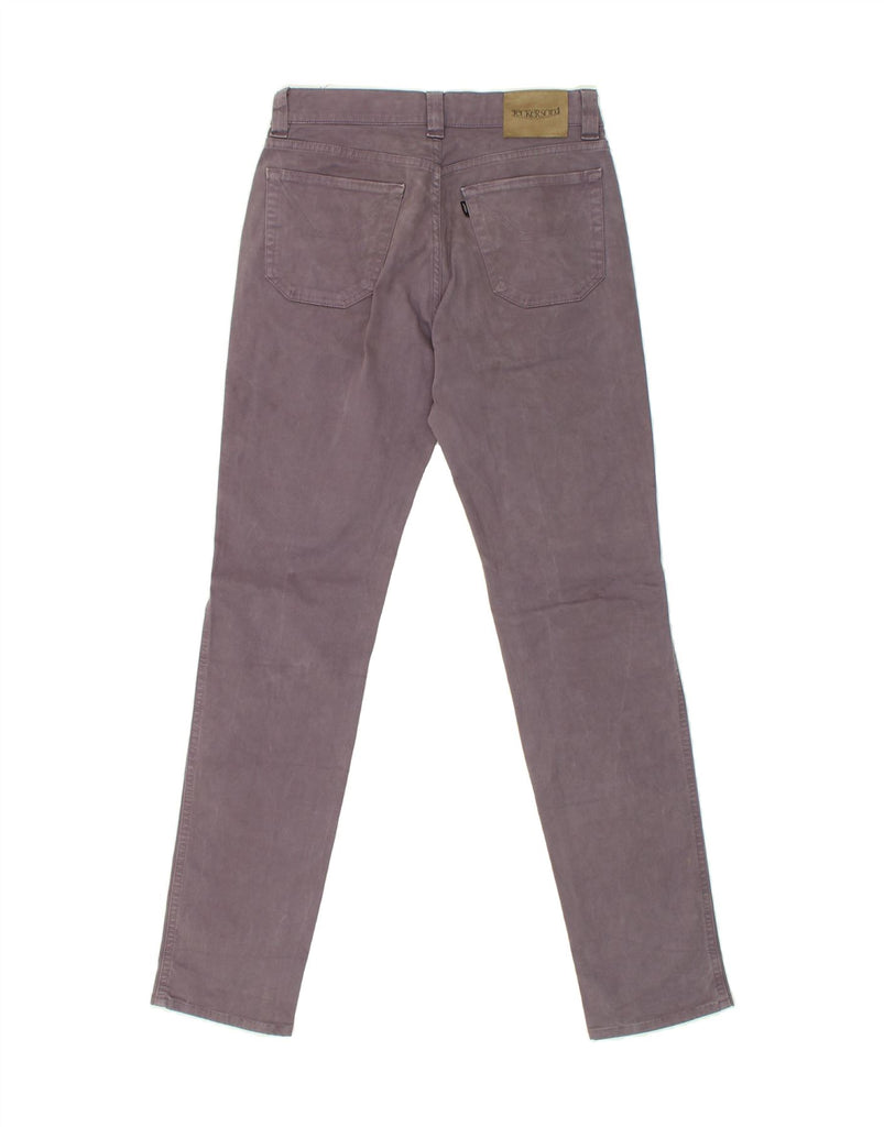 JECKERSON Mens Slim Casual Trousers W30 L32 Purple Cotton Vintage Jeckerson and Second-Hand Jeckerson from Messina Hembry 