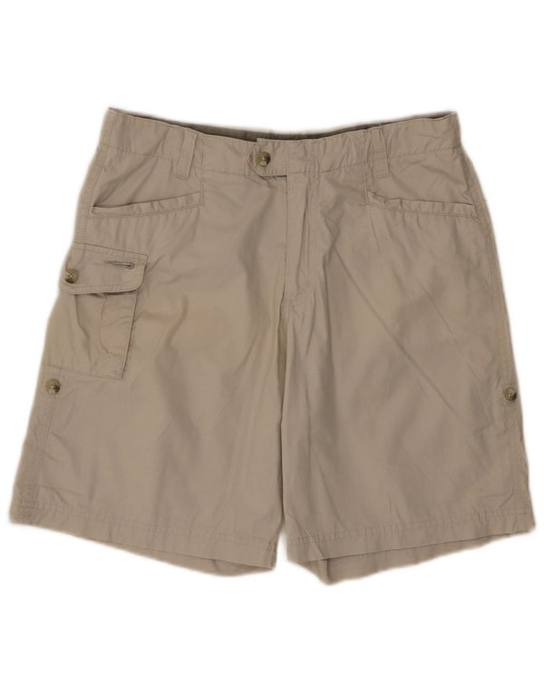COLUMBIA Womens Cargo Shorts US 10 Large W30  Beige Cotton
