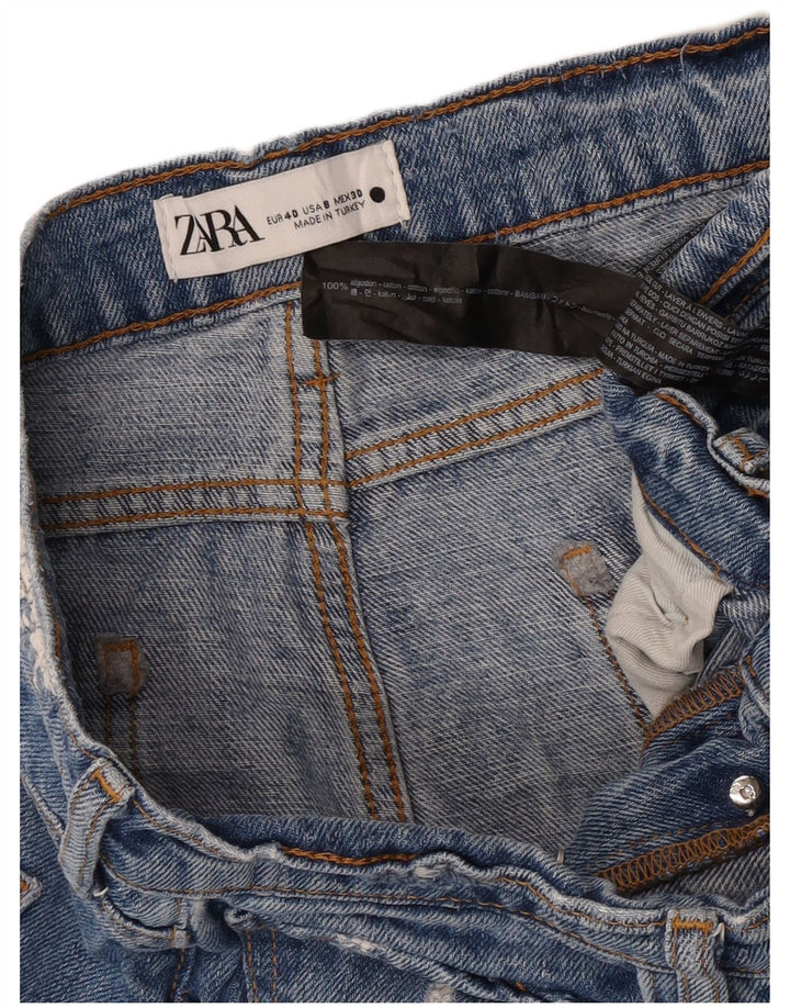 Zara Womens Straight Jeans EU 40 Medium W30 L26 Blue Cotton