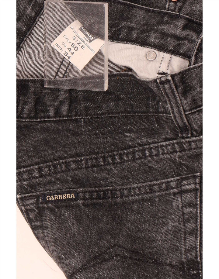 Carrera Mens Straight Jeans W34 L30 Grey Cotton