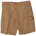 Izod Mens Cargo Shorts W40 XL Beige Cotton