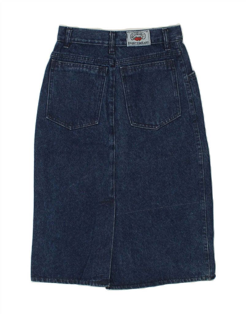 VINTAGE Womens Denim Skirt W26 Small Blue Vintage Vintage and Second-Hand Vintage from Messina Hembry 