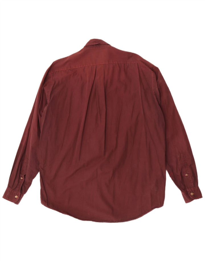 Marlboro Classics Mens Shirt Large Maroon