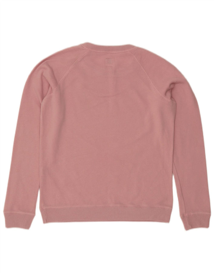 JACK WILLS Womens Oversized Sweatshirt Jumper UK 10 Small Pink Cotton