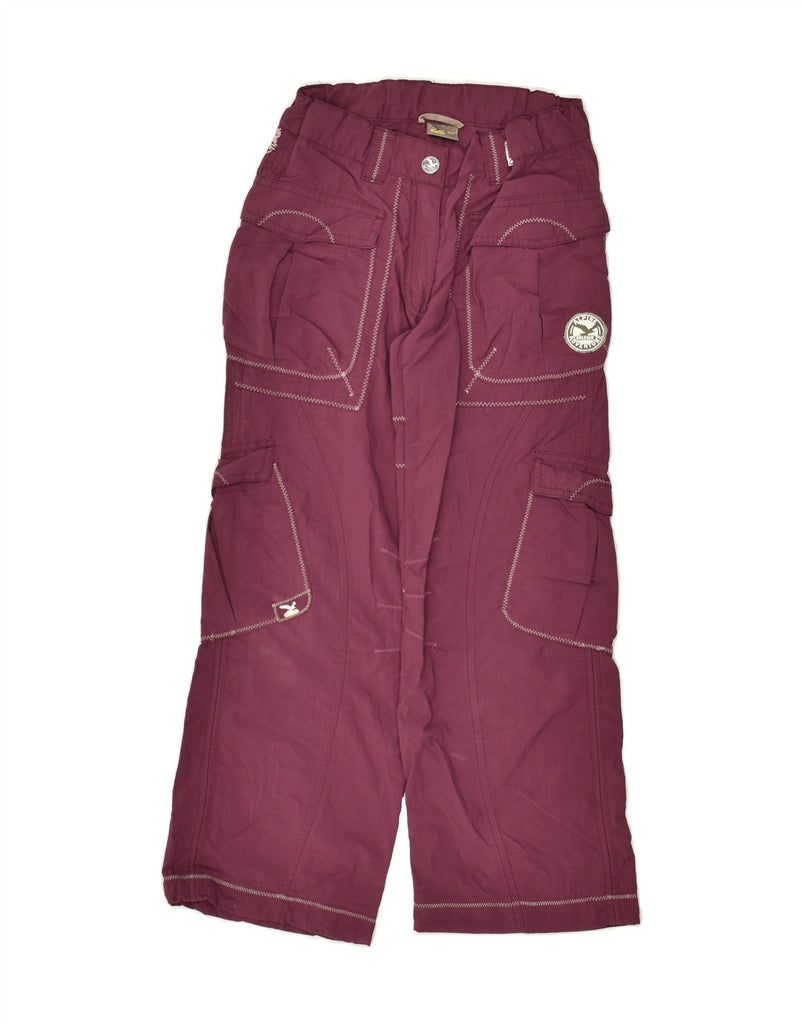 SALEWA Girls Wide Leg Cargo Trousers 6-7 Years W22 L22  Purple Polyamide | Vintage SALEWA | Thrift | Second-Hand SALEWA | Used Clothing | Messina Hembry 