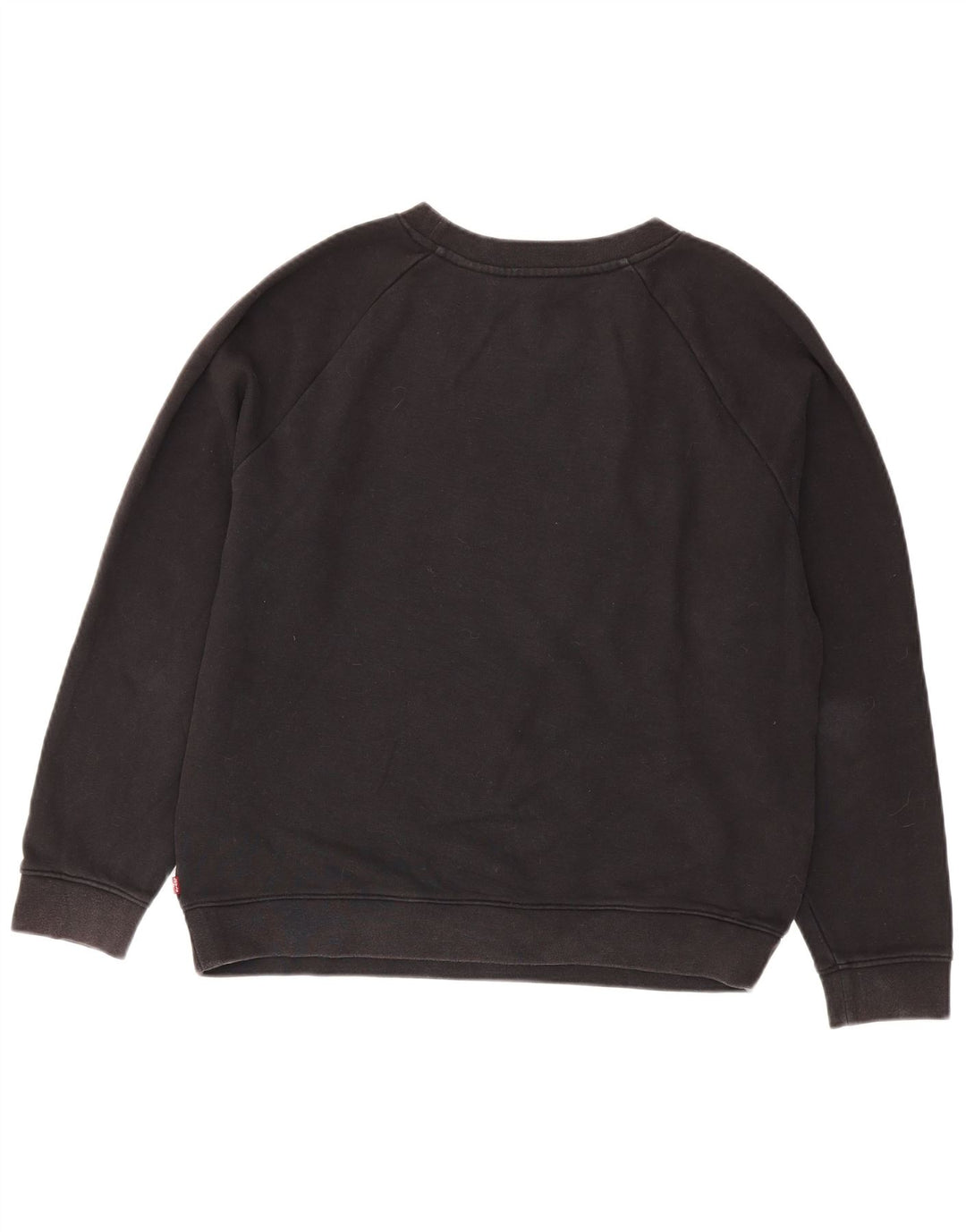 Levi's Womens Graphic Sweatshirt Jumper UK 16 Large Black Cotton