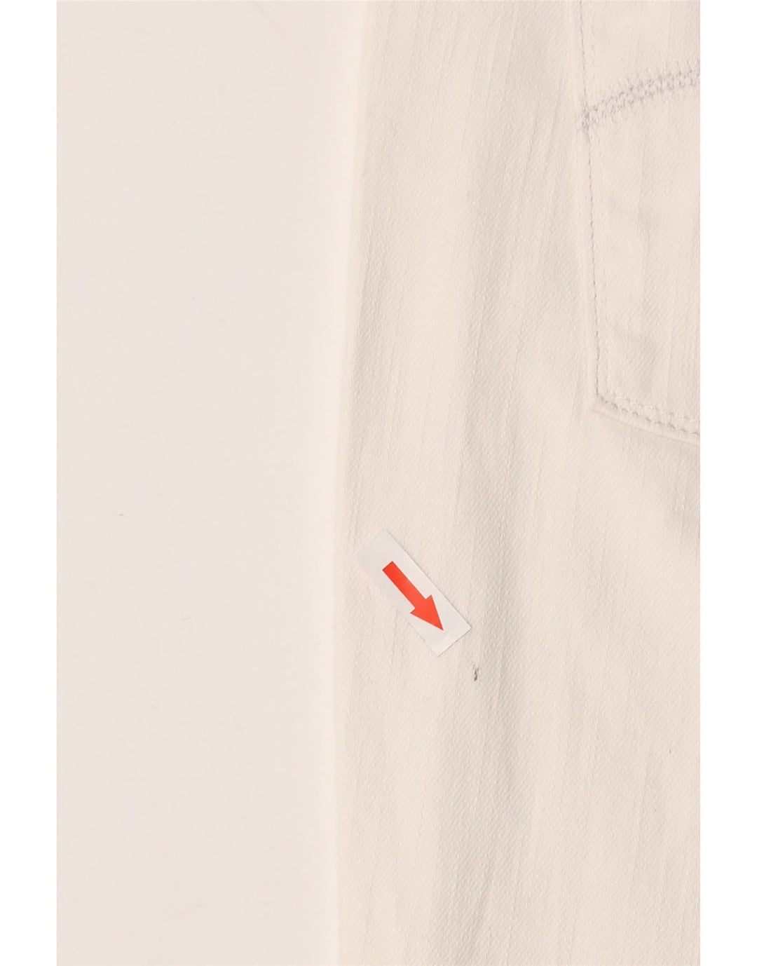 LEVI'S Womens 515 Capri Jeans US 14 Large W36 L20 White Cotton