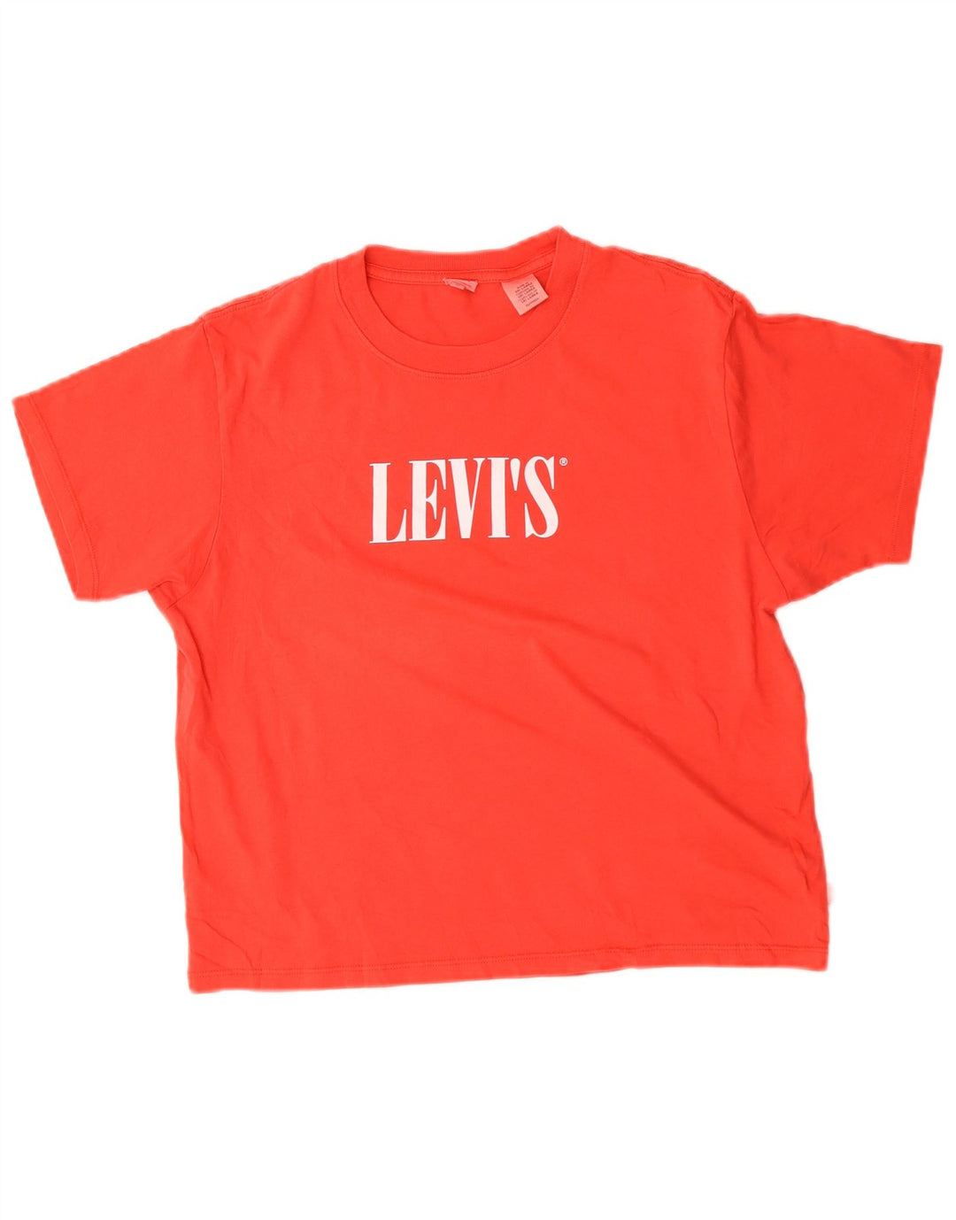 Levi's Womens Oversized Graphic T-Shirt Top UK 6 XS Red