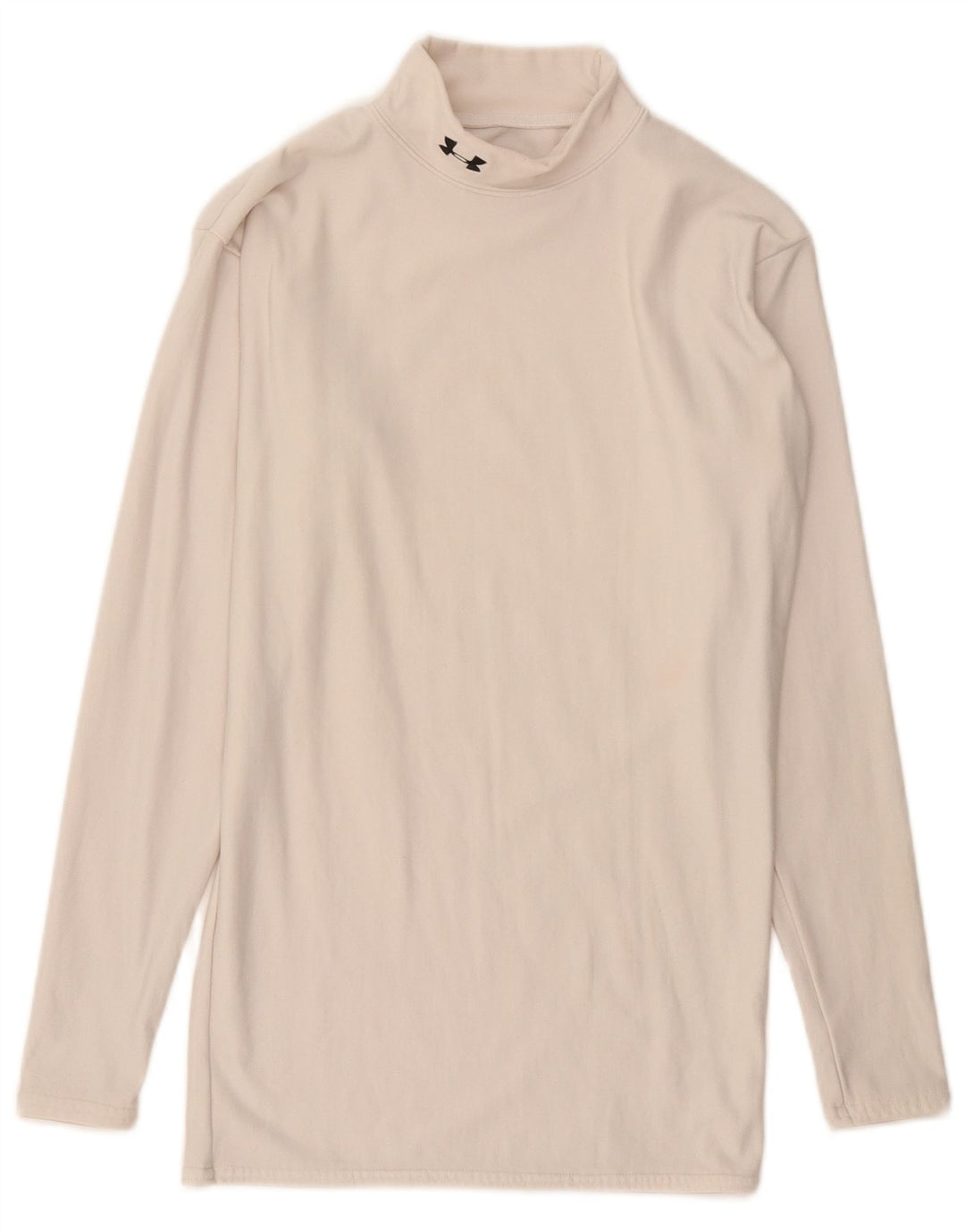 Under Armour Womens Cold Gear Top Long Sleeve Large Off White Nylon