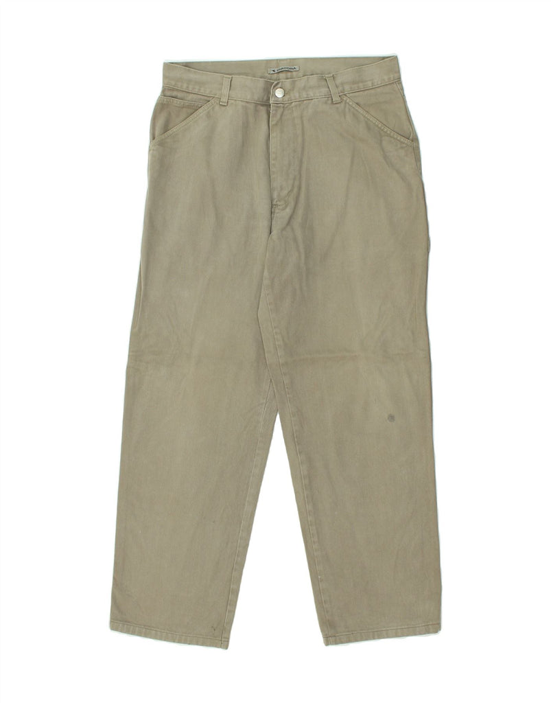 DIADORA Mens Straight Chino Trousers IT 52 XL W38 L29 Khaki Cotton | Vintage Diadora | Thrift | Second-Hand Diadora | Used Clothing | Messina Hembry 