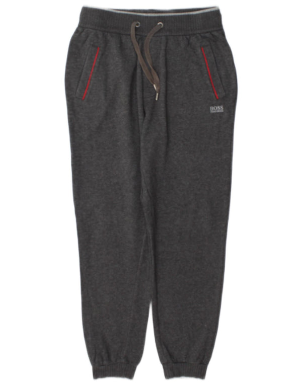 Hugo Boss Mens Tracksuit Trousers Joggers Small  Grey Flecked Cotton