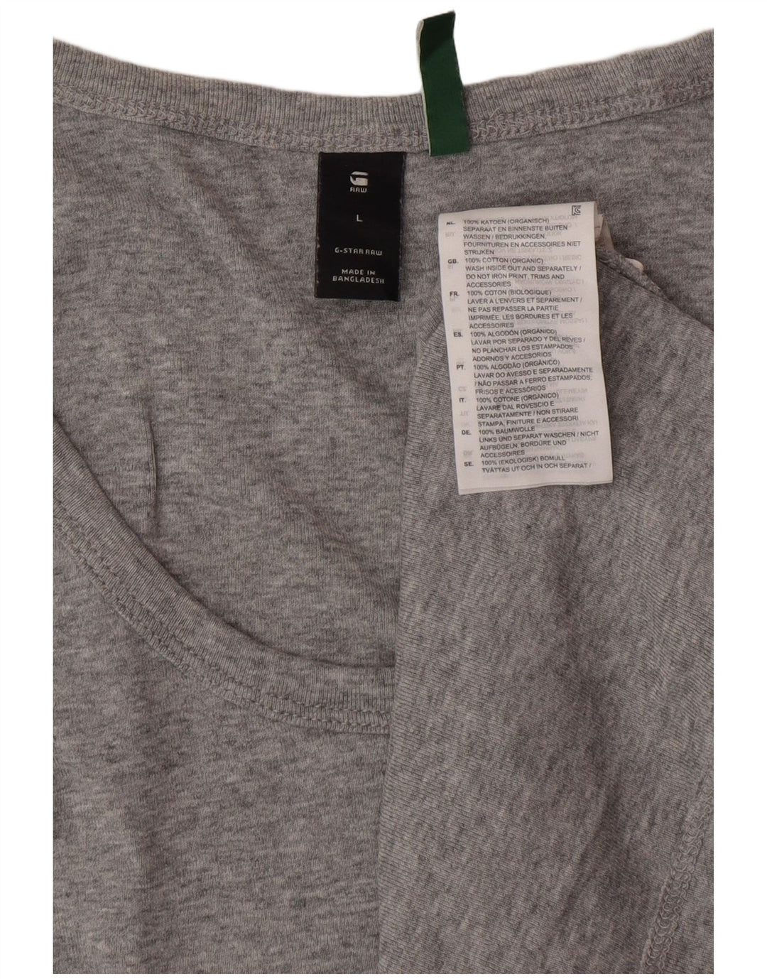 G-STAR Mens Vest Top Large Grey Cotton