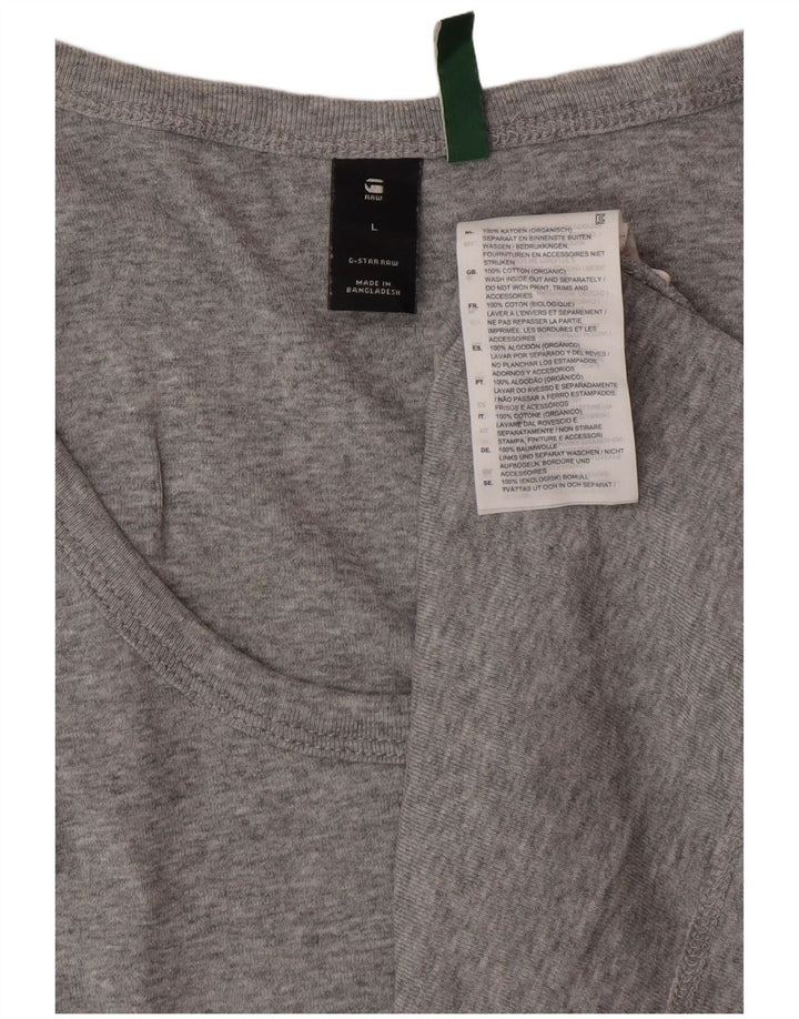 G-STAR Mens Vest Top Large Grey Cotton