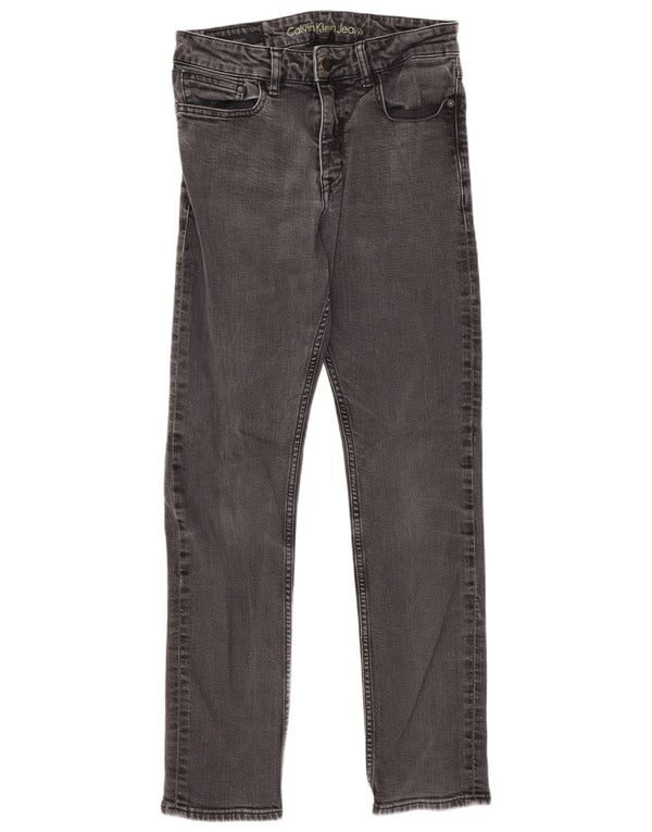 Calvin Klein Womens Slim Fit Slim Jeans  W28 L30 Grey Cotton