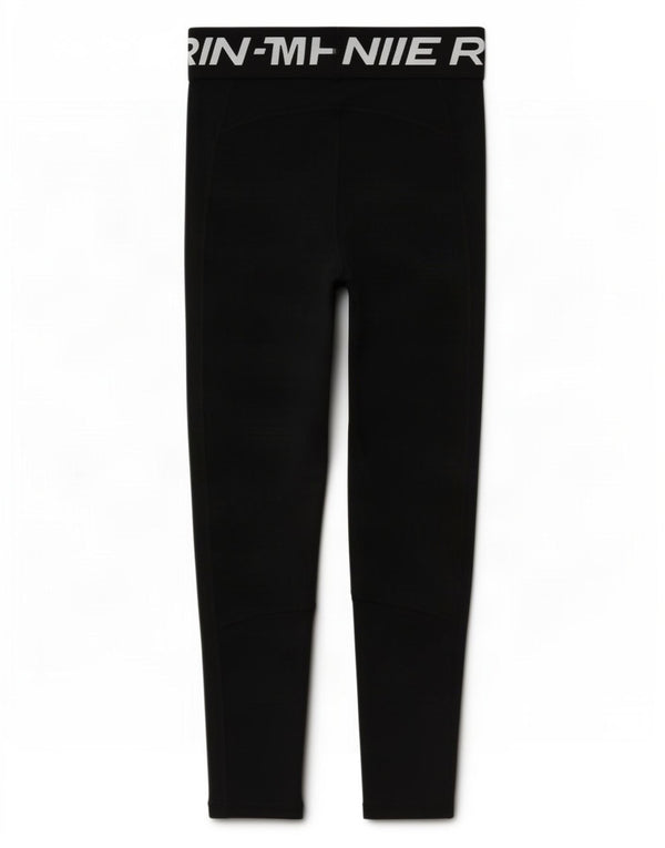 Nike Womens Dri Fit Graphic Capri Leggings UK 6 XS Navy Blue Polyester