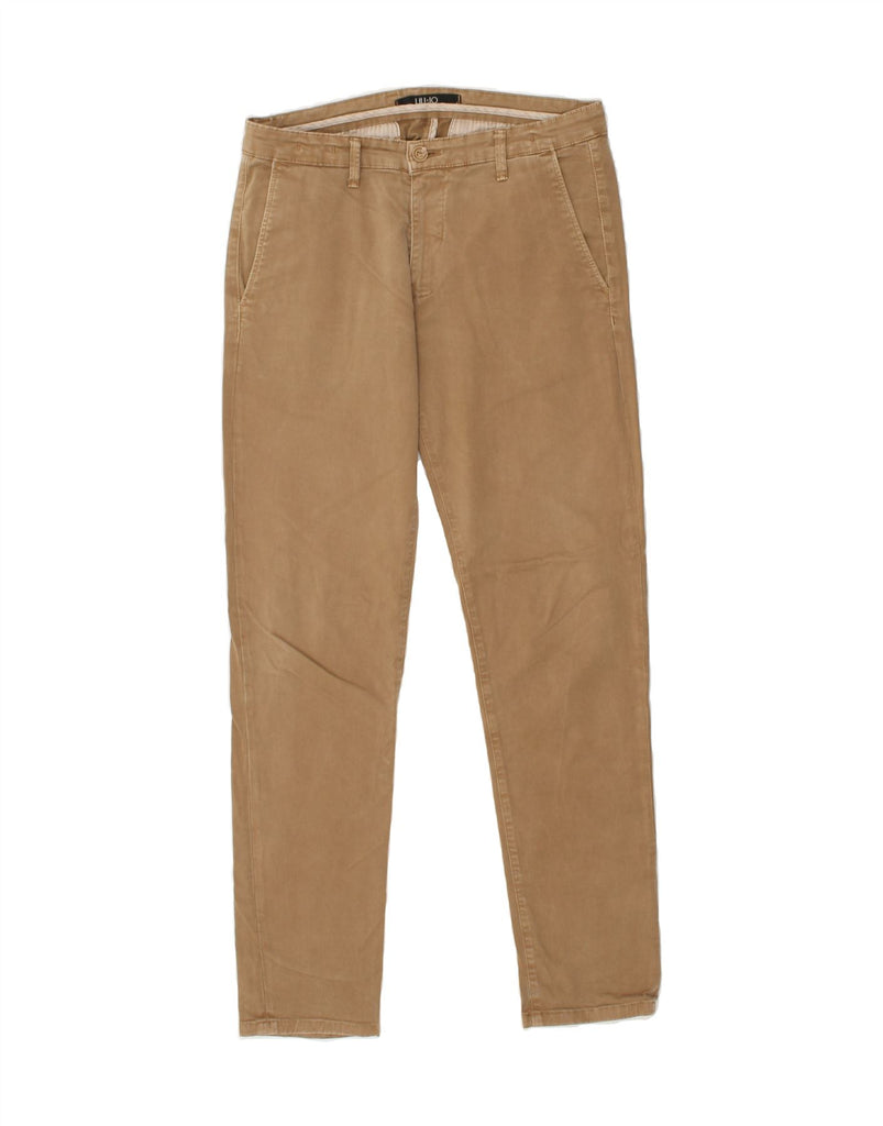 LIU JO Mens Slim Jeans IT 46 Small W32 L31 Brown Cotton | Vintage Liu Jo | Thrift | Second-Hand Liu Jo | Used Clothing | Messina Hembry 