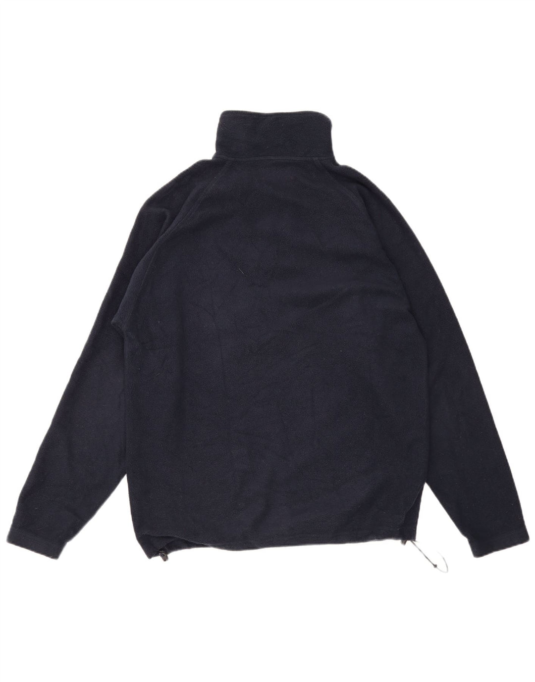 KAPPA Mens Zip Neck Fleece Jumper Medium Navy Blue