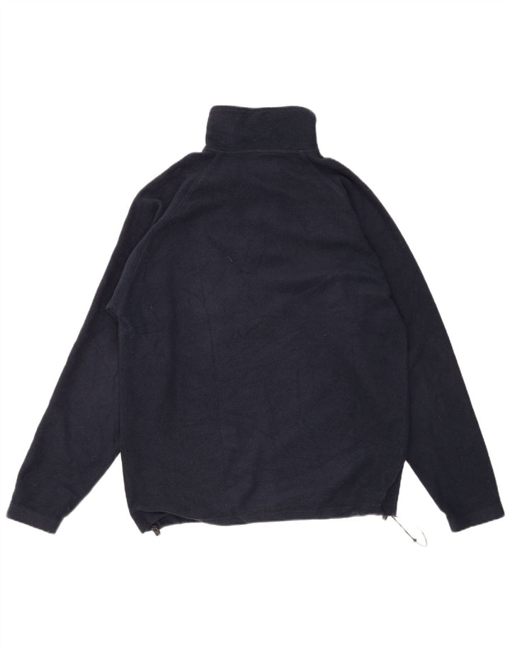 KAPPA Mens Zip Neck Fleece Jumper Medium Navy Blue