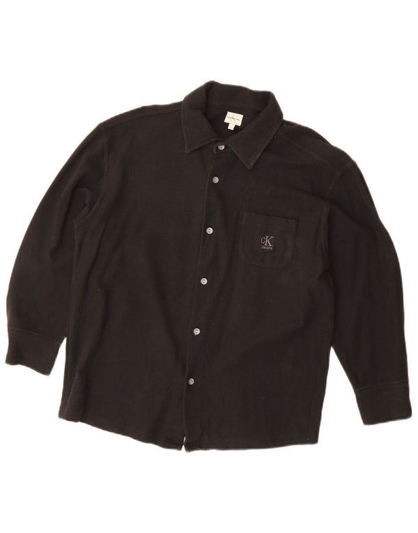 Calvin Klein Jeans Boys Shirt 11-12 Years Black Cotton