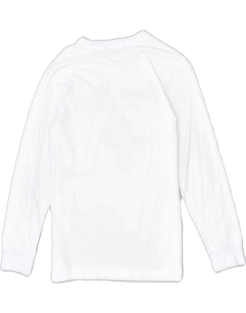 RENATO BALESTRA Boys Graphic Top Long Sleeve 13-14 Years 2XL White Cotton | Vintage | Thrift | Second-Hand | Used Clothing | Messina Hembry 