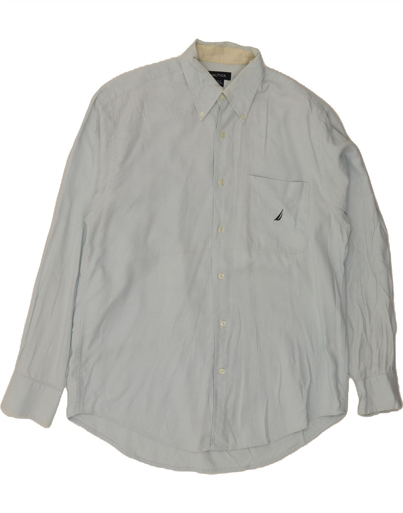 NAUTICA Mens Shirt Medium Blue Cotton Vintage Nautica and Second-Hand Nautica from Messina Hembry 